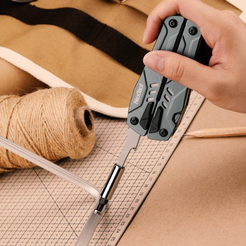14-In-1 Multi-Function Tools Folding Pliers Camping Hiking Portable Scissors Opener Screwdriver Multitool Saw