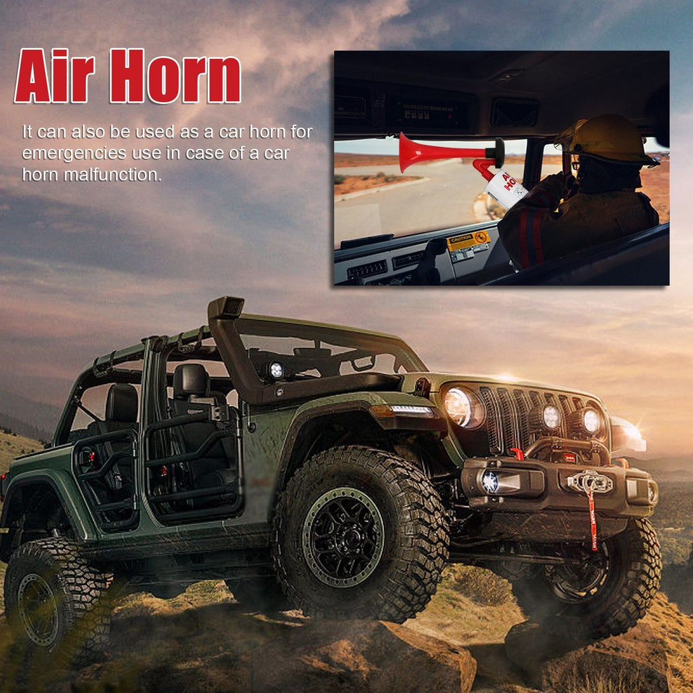 Handheld Air Horn Portable Air Pump Horn Loud Noise Maker Safety Alarm Horn for Sports Events Birthday Parties Graduation Boating