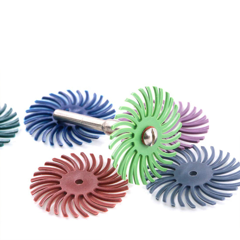 40pcs Dental Compound Spiral Polishing Finishing Disc Wheels And 10pcs Shank Mandrel