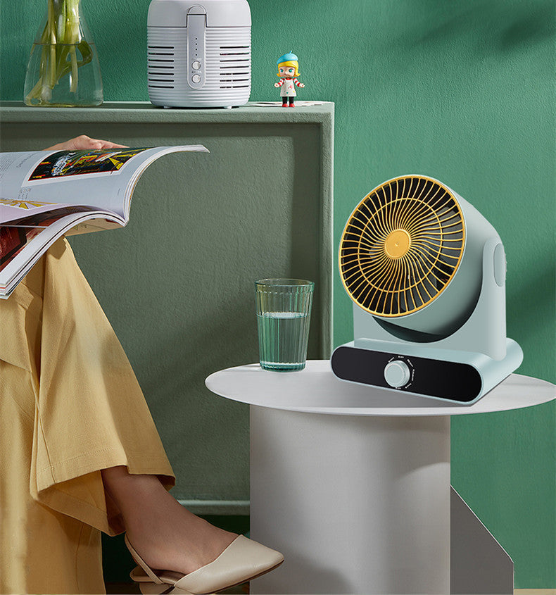 Portable Electric Heater Mini Fan - Silent Fast Heating for Home & Office Spaces