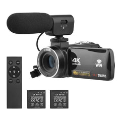 56MP 18X Digital Zoom 4K Digital WiFi Video Camera Camcorder DV Recorder 3.0 Inch IPS Touch Screen Anti-shake IR Night Vision Camcorder