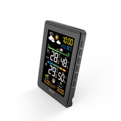 Wireless Digital Color Display Weather Station Clock Barometer Thermometer Hygrometer Trend Sun Time Forecast Sensor -40℃