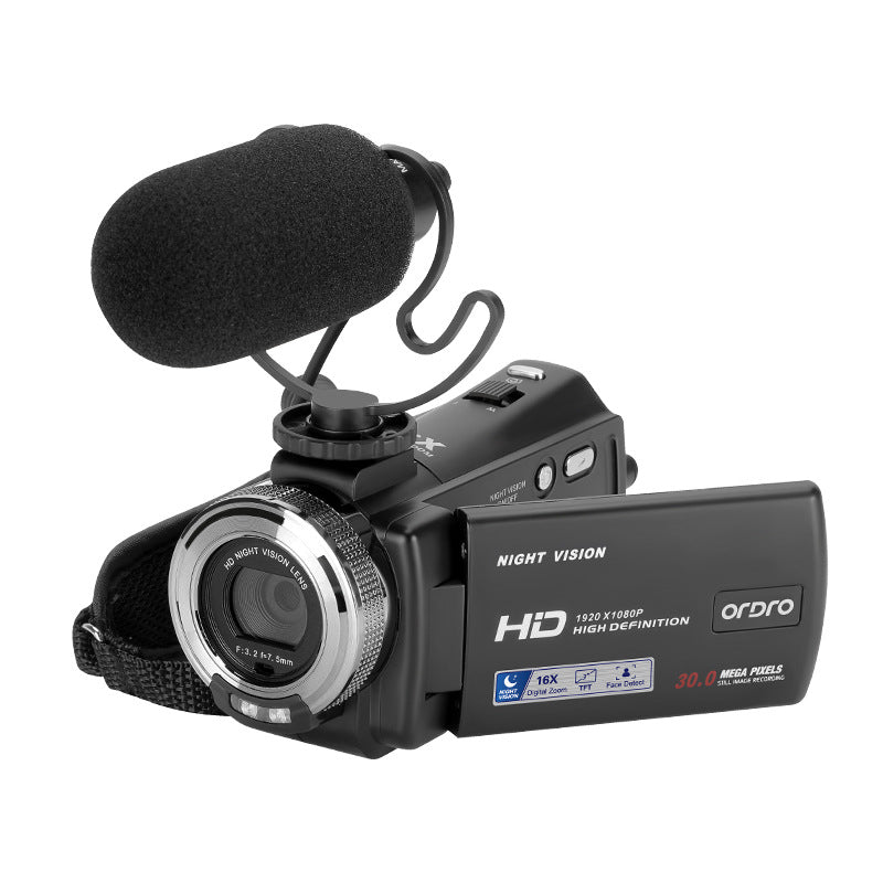Digital Video Camera 1080P 30MP HD Infrared Night Vision 16X Zoom Portable Camcorder 3 Inch TFT Screen Video Camera Camcorder