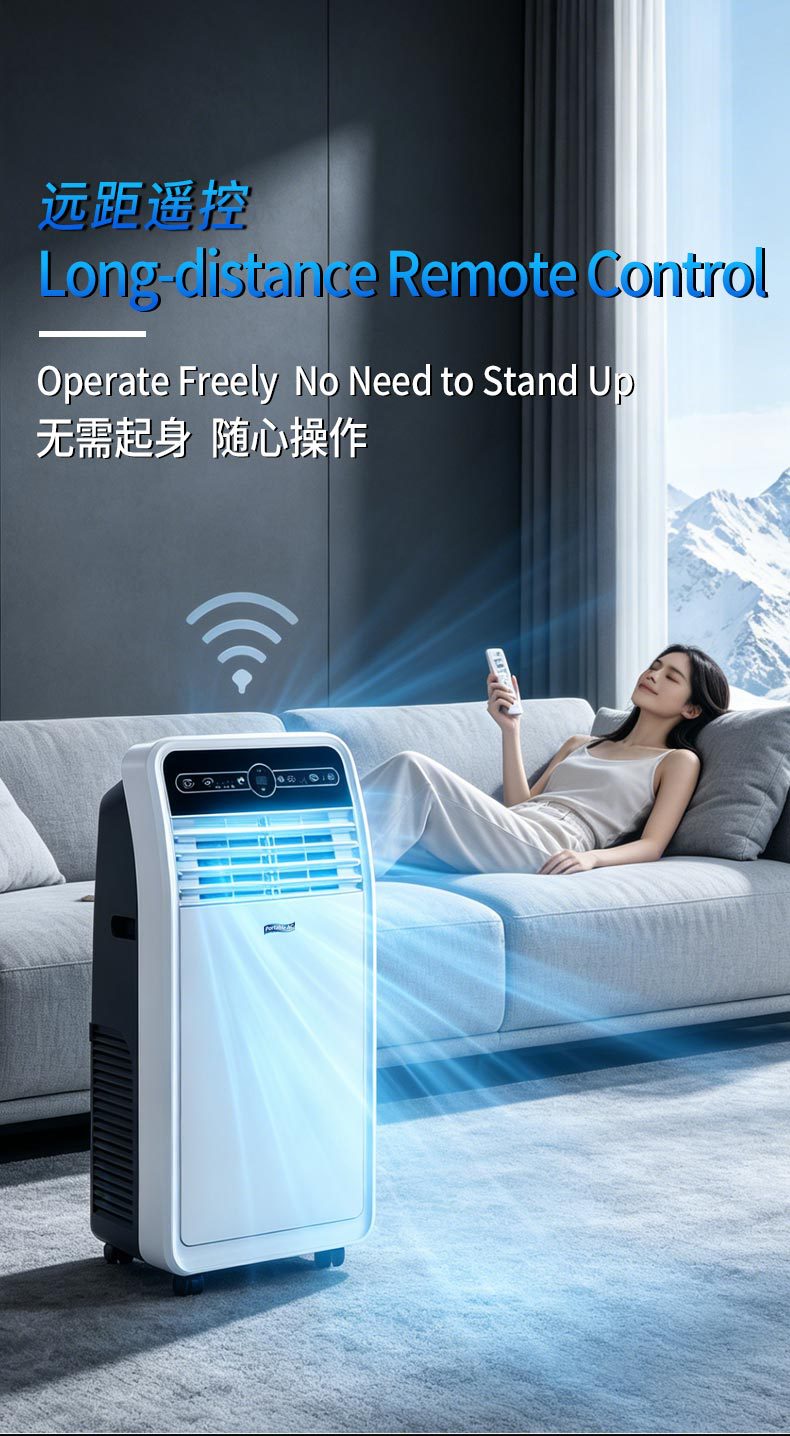 跨境外贸移动空调Portable Air Conditioner制冷便携式移动空调