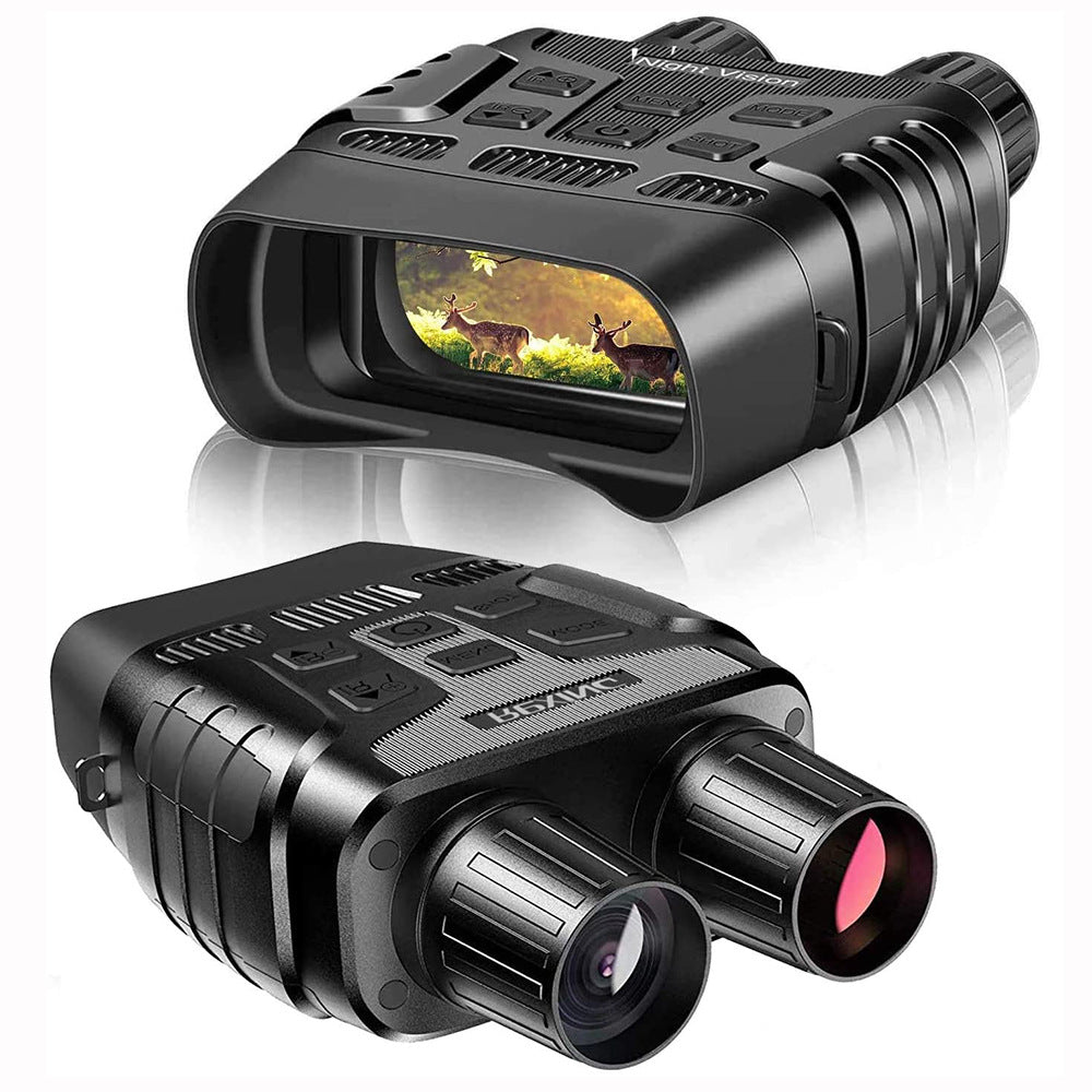 High-Performance Digital Night Vision Binoculars with 7 IR Levels, HD Image/Video, 1300FT Range, Manual Focus