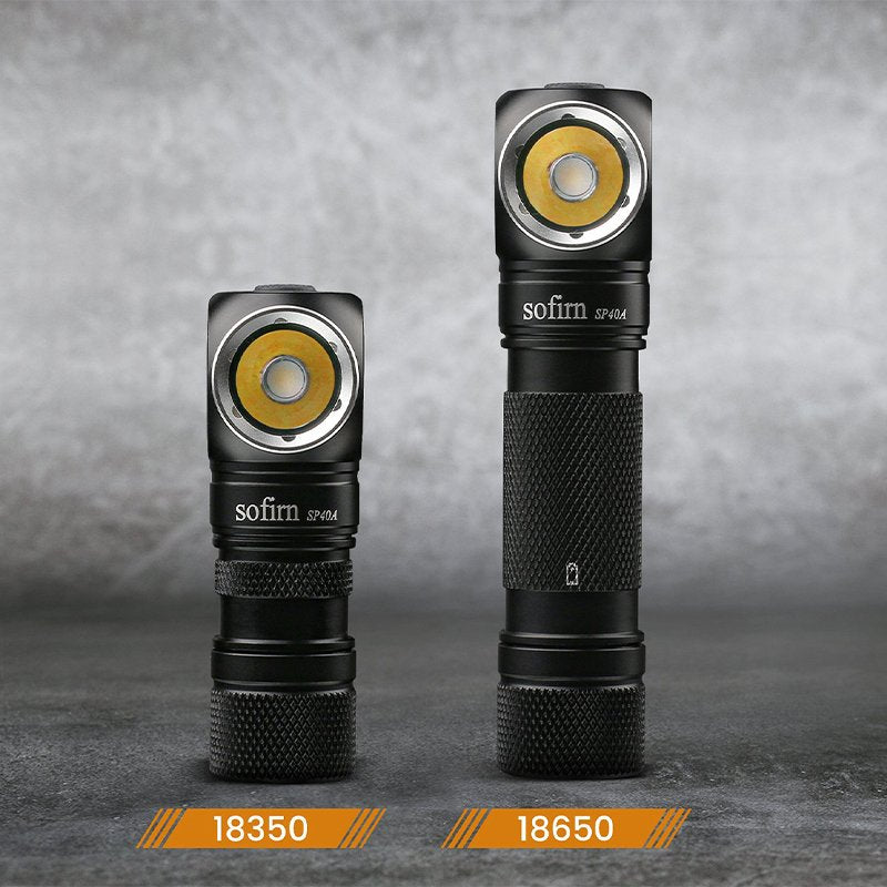 TIR Optics USB Rechargeable LED Headlamp LH351D 1200lm 18650 Headlight 18350 Angle Flashlight with Magnet Tail