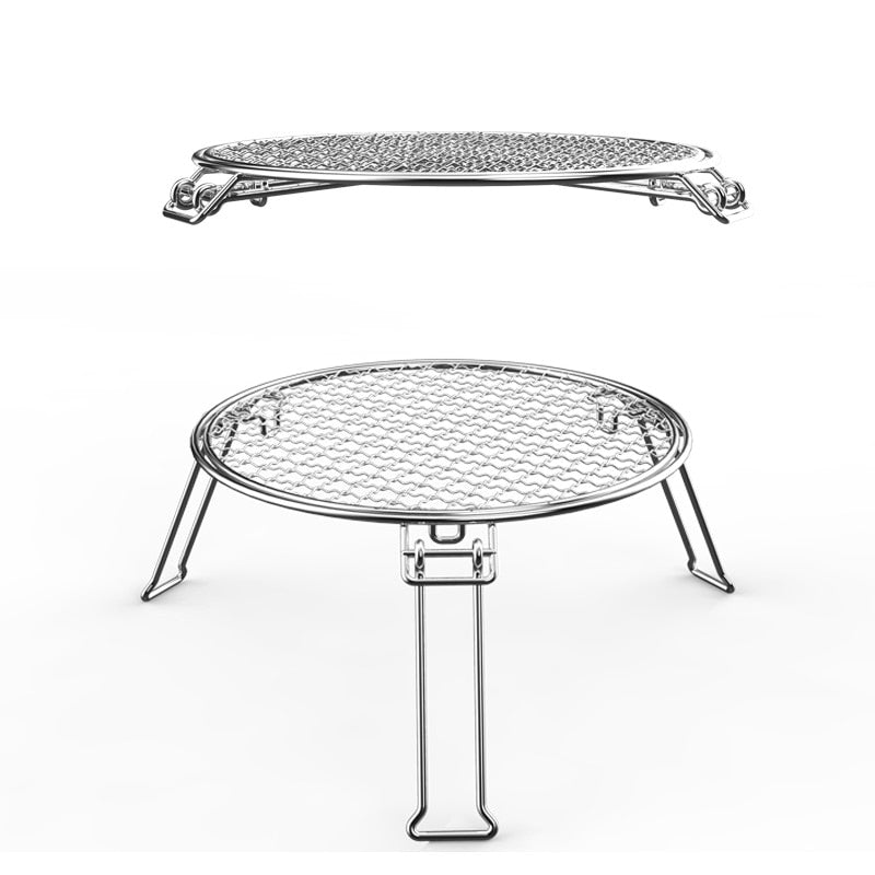 BBQ Barbecue Stainless Steel Plate Camping Gridiron Outdoor Cooking Tools Folding Portable BBQ Grill Barbecue Accessories