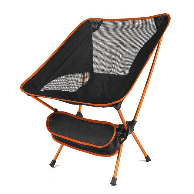 Folding Camping Chair Fishing BBQ Hiking Chair Picnic Lightweight Extended Chair Outdoor Travel Foldable Beach Seat load 150kg