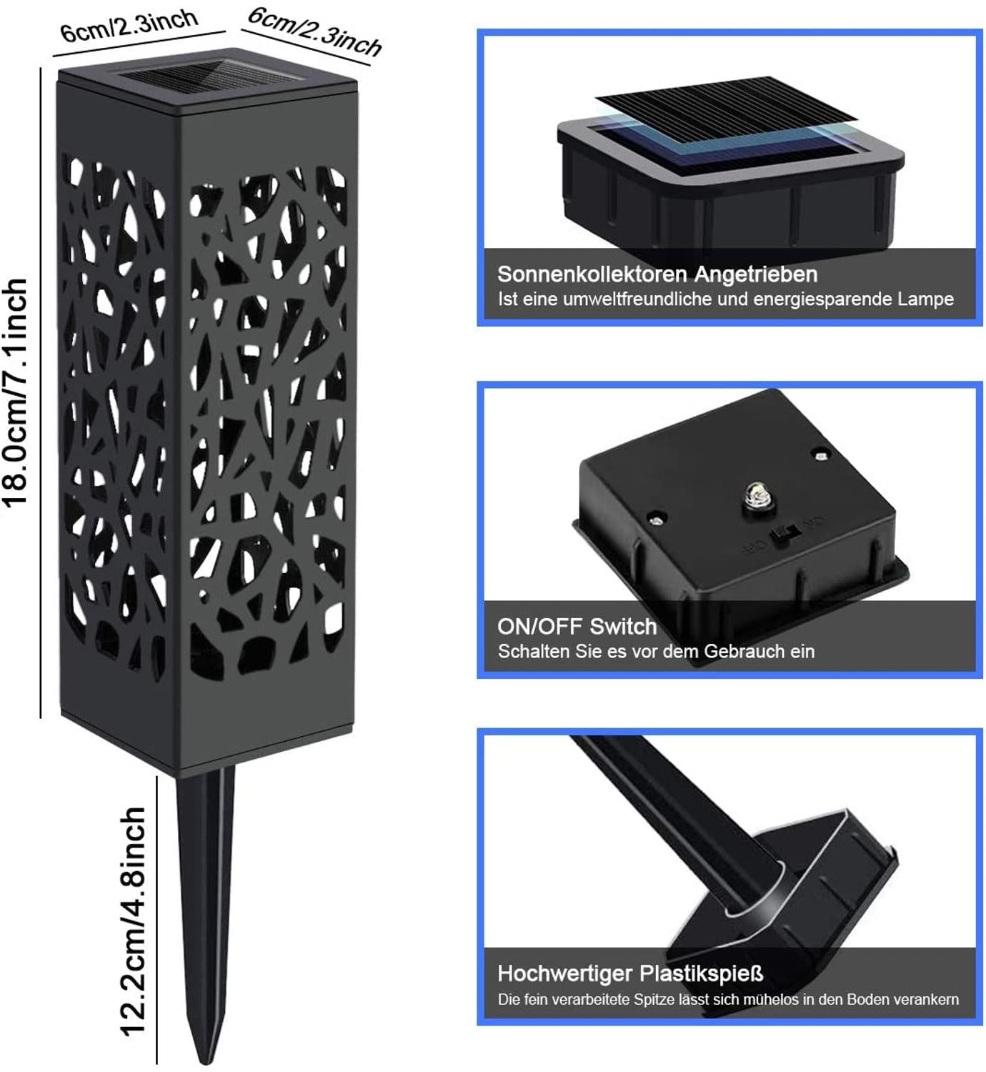 Solar Lawn Light Decoration Garden Hollow Lawn Lamp Outdoor Soalr Garden Lights Pathway Light Waterproof led Solar Garden Lights