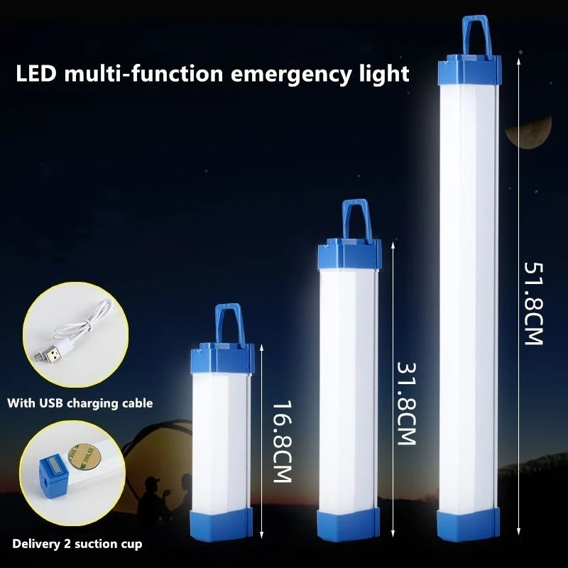 Multi-function LED Emergency Lights USB Rechargeable DC5V 20W 40W 60W for Home Power Failure Work Light Outdoor Camping Lamp