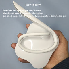 Dimmable Desk Lamp with Night Light and 360° Swivel Head Hose Rechargeable Desk Lamp for Study Reading Work Camping