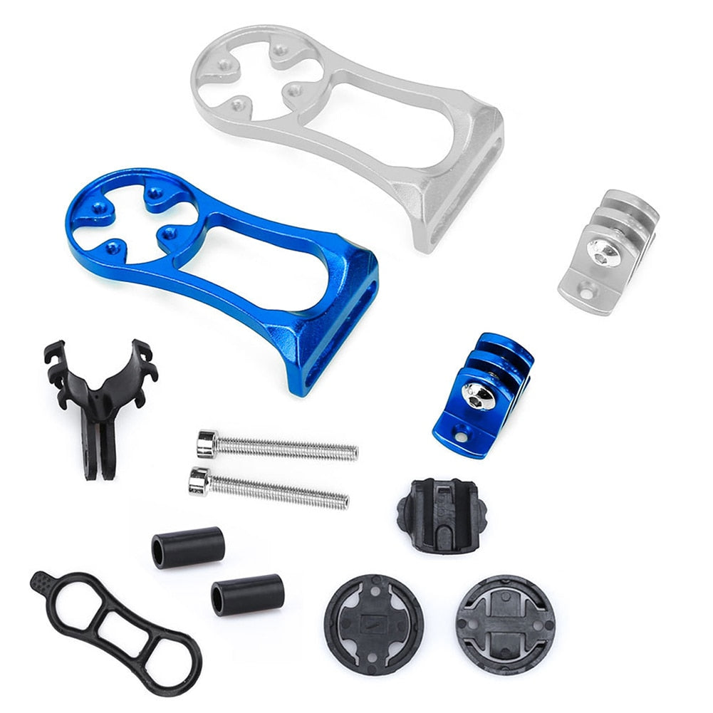Bike Out Front Mount Holder Set Bicycle Computer Holder MTB Road Bike Stem Support Camera Light Mount Support Stand for Garmin