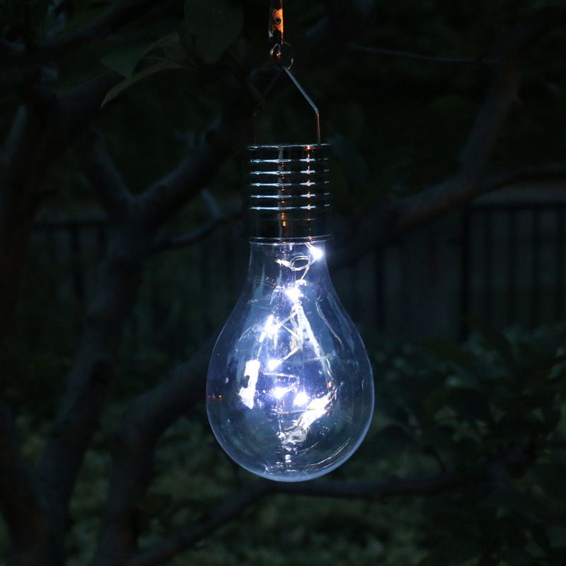 Solar Panels LED Waterproof Solar Outdoor Garden Camping Hanging Night Light Lamp