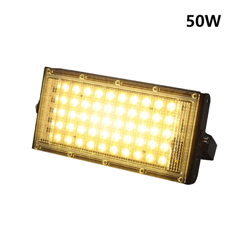 50W LED Floodlight DC12V Waterproof Electric Clip Charger LED Emergency Lamp Spotlight Camping Hiking Working Outdoor Lighting