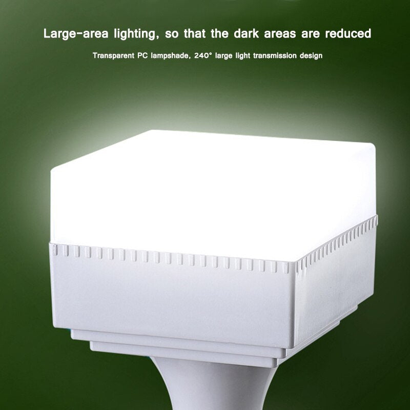 USB Rechargeable Light Bulb Portable Square LED Bulb Lamps BBQ Camping Outdoor Light Bulb Real Power 30W with Hanging Hook