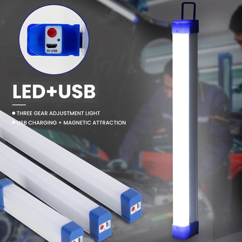 Multi-function LED Emergency Lights USB Rechargeable DC5V 20W 40W 60W for Home Power Failure Work Light Outdoor Camping Lamp