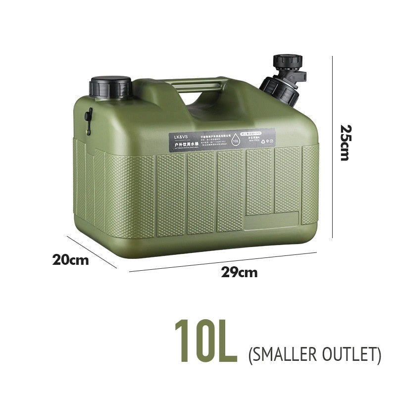 Outdoor Water Bucket with Faucet, Car Self-driving Tour, Drinks Beer Milk Storage Tank Container for Camping Fishing Picnic