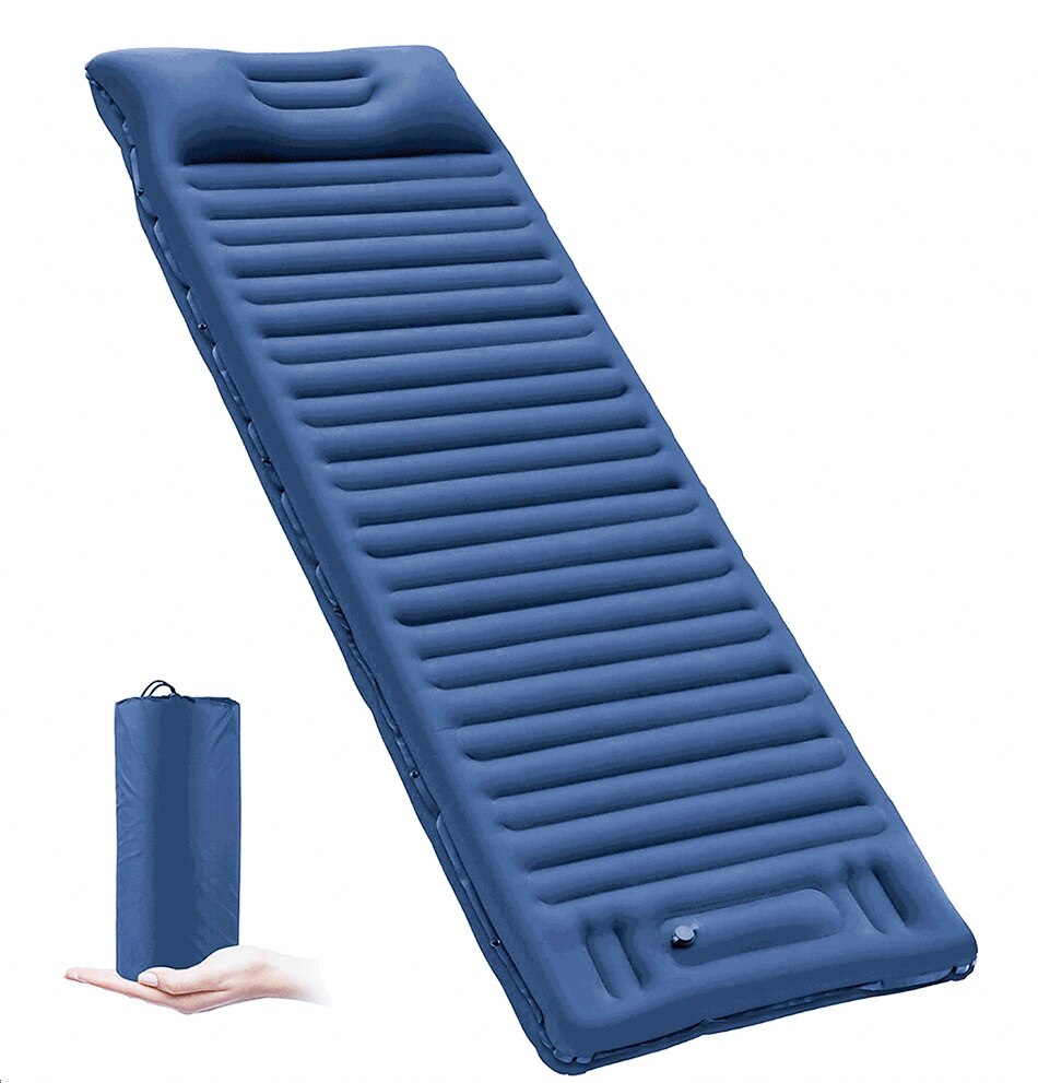 Self Inflatable Air Mattress Ultralight Hiking Camping Mat Thicken 10cm Sleeping Pad for Tent Backpacking Traveling Climbing