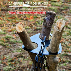 Picnic Cooking Pot Grill Outdoor Barbecue Tripod Hanging Rack Adjustable Camping Grill Hanging Pot Set Camping Grill