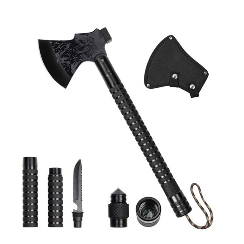Foldable Tactical Axe Multi Tool Kit Emergency Gear Tourist AX Survival Axe Outdoor Portable Tomahawk Wild Camping Hatchet