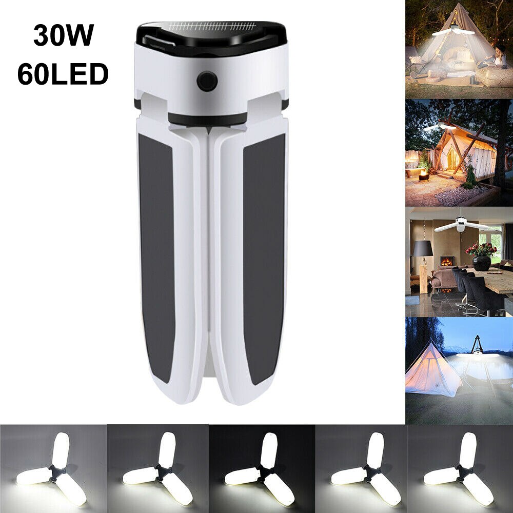 Camping Lantern LED Solar Light Rechargeable Power Bank Powerful Outdoor Lighting Portable Flashlight Emergency Lamp