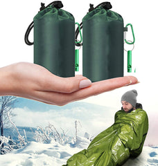 Waterproof Lightweight Thermal Emergency Sleeping Bag Bivy Sack - Survival Blanket Bags Camping Hiking Outdoor Activities
