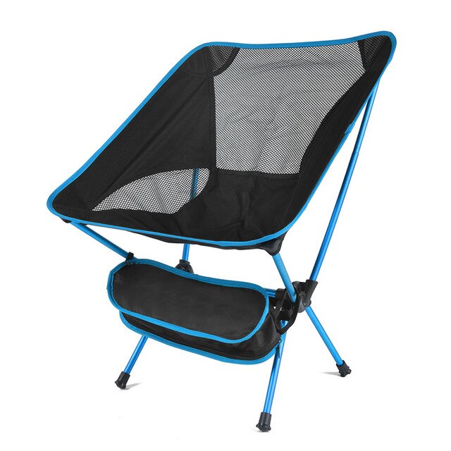 Folding Camping Chair Fishing BBQ Hiking Chair Picnic Lightweight Extended Chair Outdoor Travel Foldable Beach Seat load 150kg