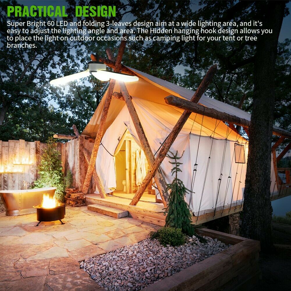Camping Lantern LED Solar Light Rechargeable Power Bank Powerful Outdoor Lighting Portable Flashlight Emergency Lamp