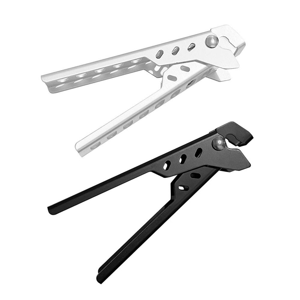 Camping Anti-Scald Pot Pan Gripper Folding Handle Hollow Cookware Anti-hot Holder Clip for Picnic Camping Tool