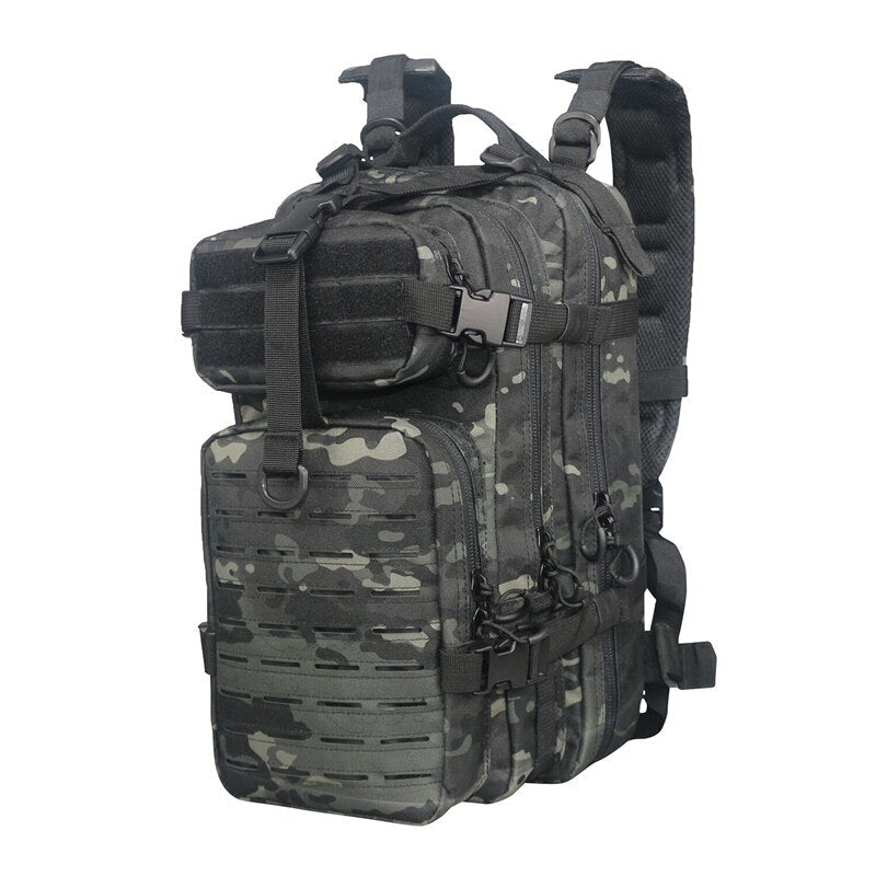 Men Army Military Tactical Backpack 1000D Polyester 30L 3P Softback Outdoor Waterproof Rucksack Hiking Camping Hunting Bags