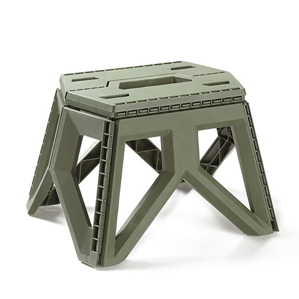 Plastic Multi Purpose Folding Step Stool Outdoor Portable Folding Stool Camping Square Stools for Adults Children High Load-bear