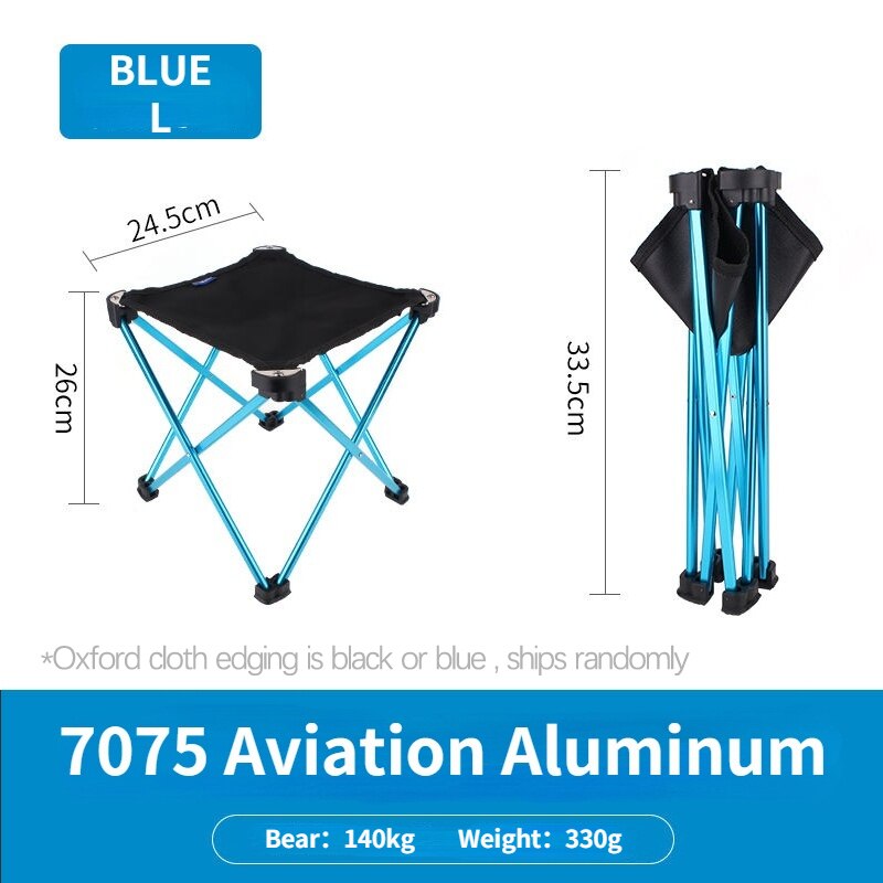 Outdoor Folding Chair Foldable Hiking Camping Fishing Portable Stable Stool Light