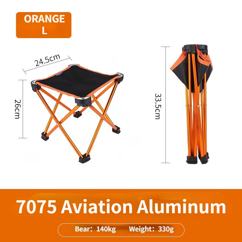 Outdoor Folding Chair Foldable Hiking Camping Fishing Portable Stable Stool Light