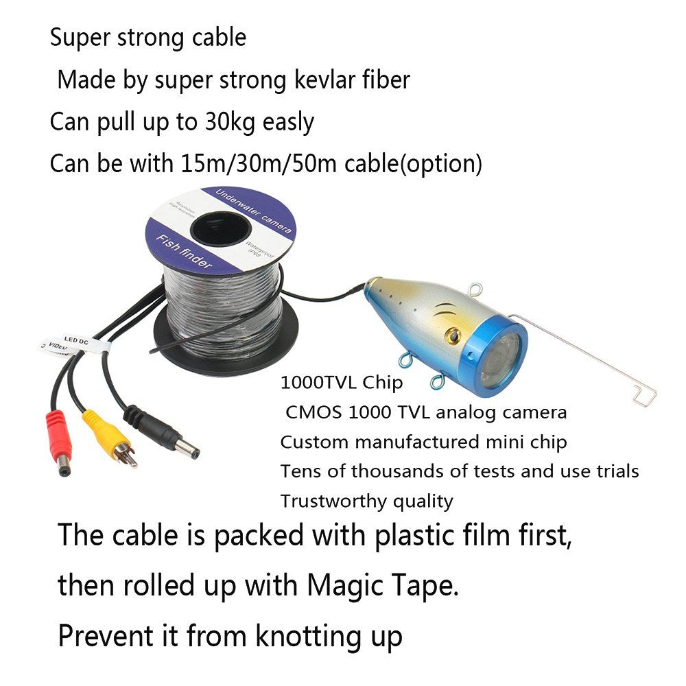 7 Inch Color LCD Monitor Underwater Fishing Camera