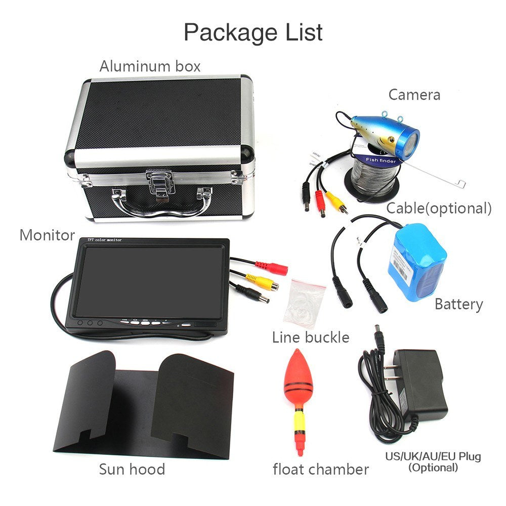 7 Inch Color LCD Monitor Underwater Fishing Camera