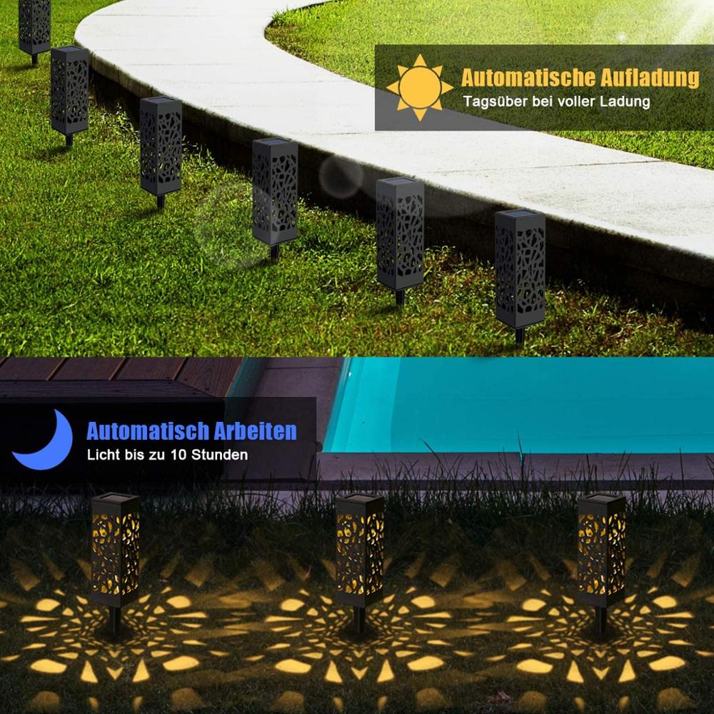 Solar Lawn Light Decoration Garden Hollow Lawn Lamp Outdoor Soalr Garden Lights Pathway Light Waterproof led Solar Garden Lights