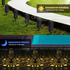 Solar Lawn Light Decoration Garden Hollow Lawn Lamp Outdoor Soalr Garden Lights Pathway Light Waterproof led Solar Garden Lights
