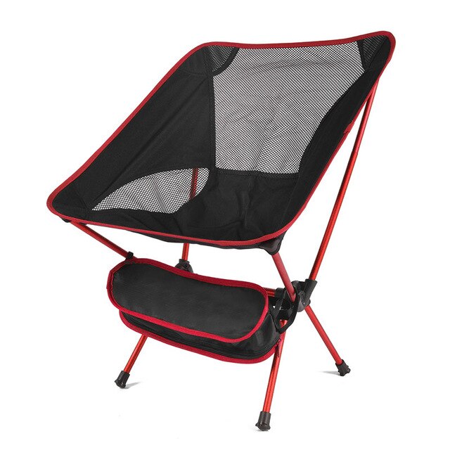 Folding Camping Chair Fishing BBQ Hiking Chair Picnic Lightweight Extended Chair Outdoor Travel Foldable Beach Seat load 150kg