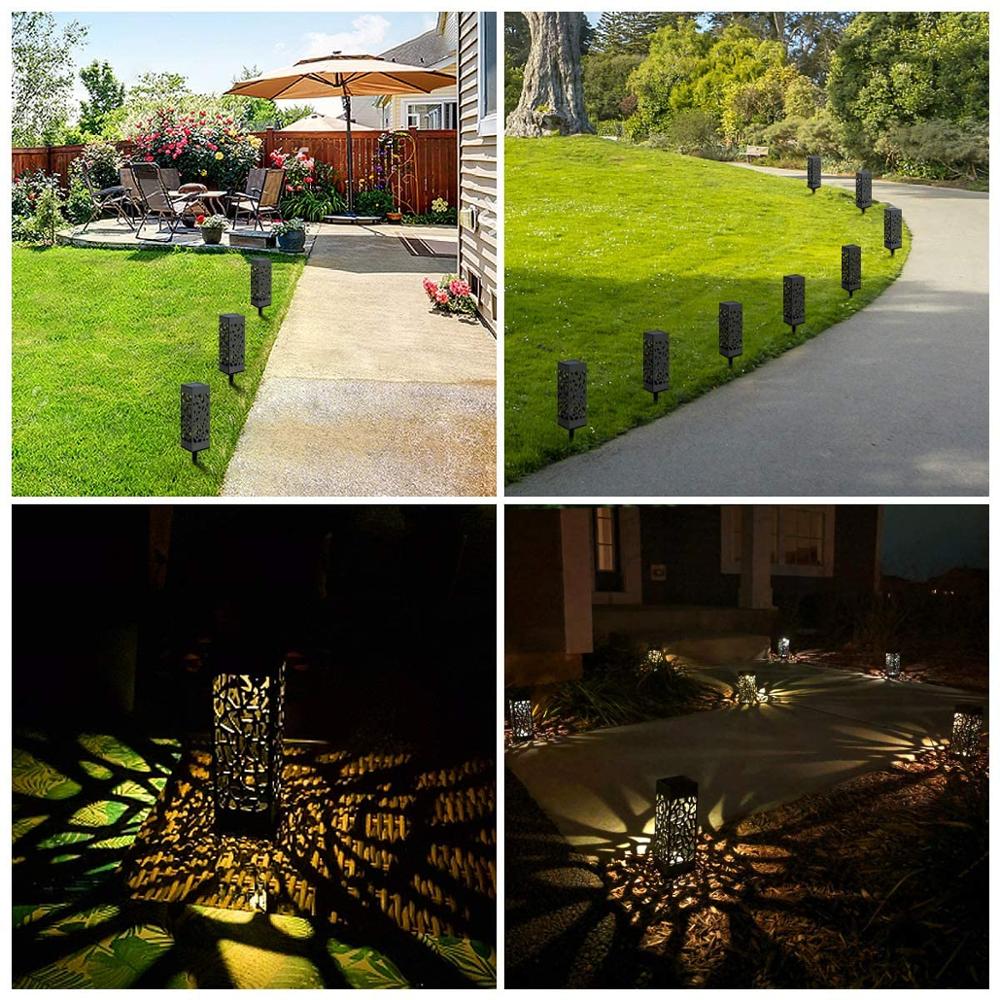Solar Lawn Light Decoration Garden Hollow Lawn Lamp Outdoor Soalr Garden Lights Pathway Light Waterproof led Solar Garden Lights