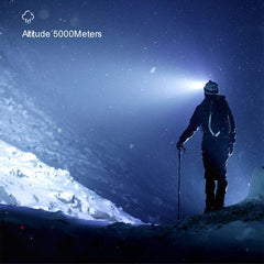 5LED with Built-in 18650 Battery USB Rechargeable Portable Flashlight Lantern Headlamp Outdoor Camping Headlight Headlamps