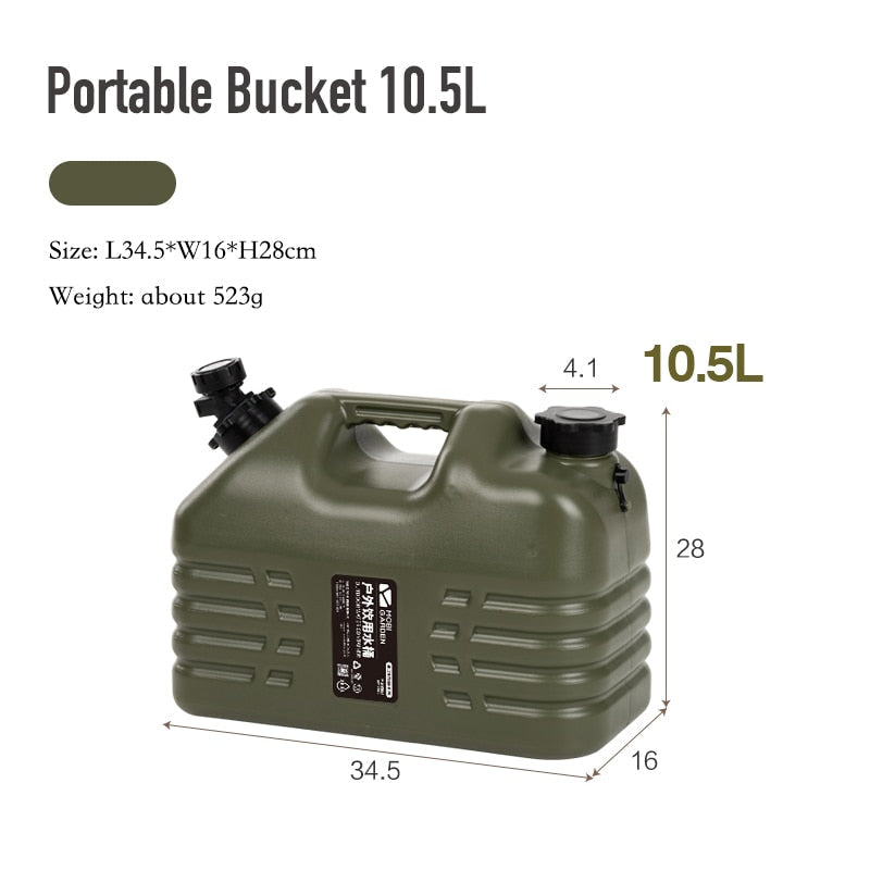 Outdoor Water Bucket with Faucet, Car Self-driving Tour, Drinks Beer Milk Storage Tank Container for Camping Fishing Picnic