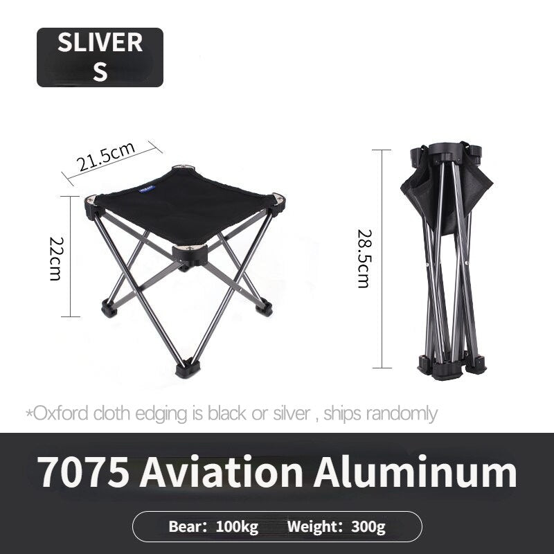 Outdoor Folding Chair Foldable Hiking Camping Fishing Portable Stable Stool Light