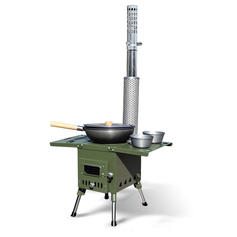 Outdoor Firewood Stove Accessories Chimney Anti-scalding Cover Lengthen Chimney Bend Pipe Camping Tent Stove Exhaust Pipe