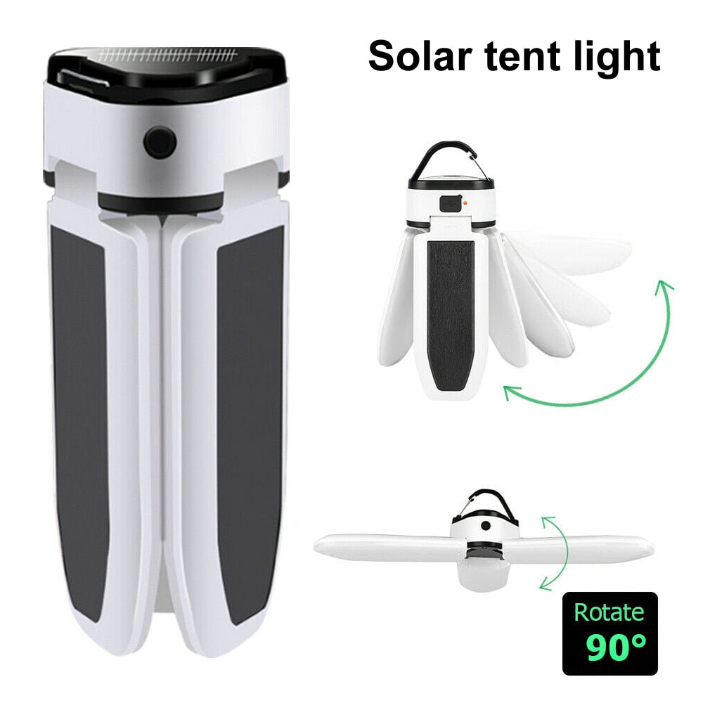 Camping Lantern LED Solar Light Rechargeable Power Bank Powerful Outdoor Lighting Portable Flashlight Emergency Lamp