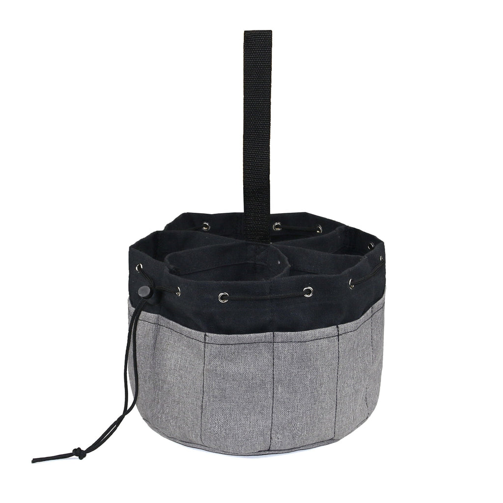 Outdoor Camping Canvas Cylinder Tool Bag Tool Bag Portable Drawstring Tool Storage Bag