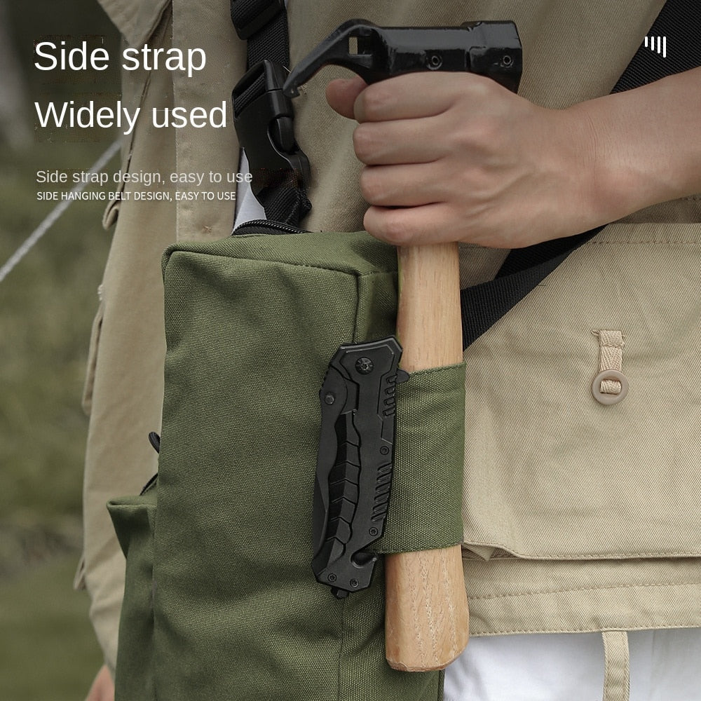 Portable Outdoor Campground Nail Storage Bag Camping Tent Nail Storage Bag Accessories Bag Ground Nail Bag Tool Kit