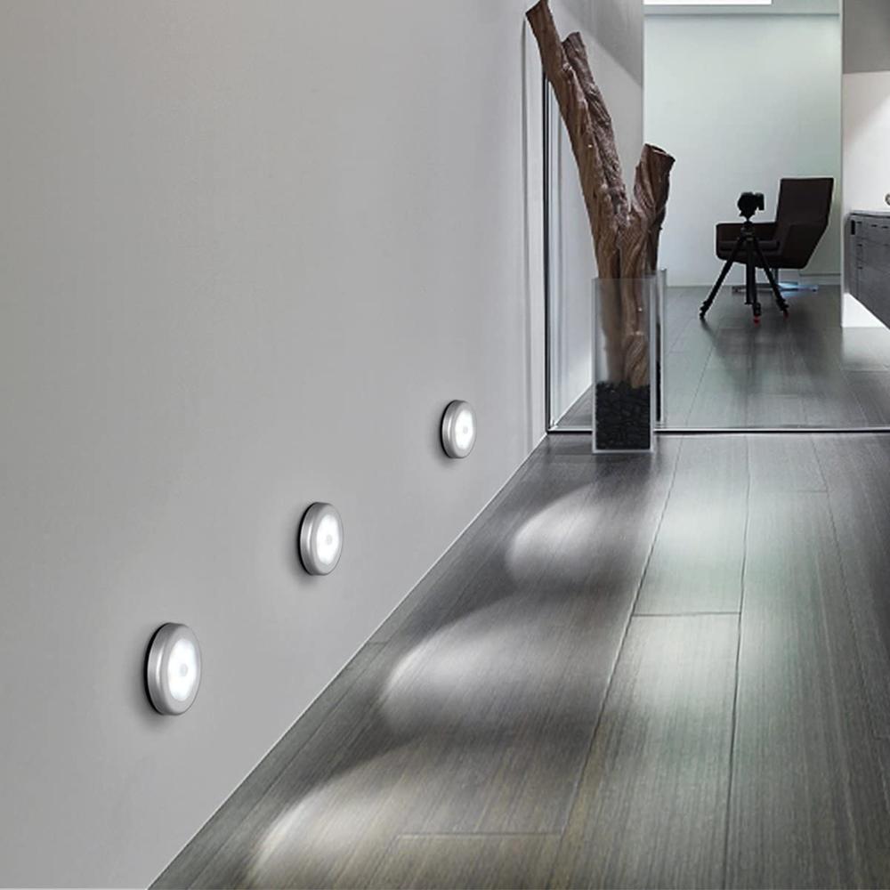 6 LED Motion Sensor Night Lights PIR Infrared Wall Lamp Auto On and Off For Home Bedroom Bedside Stair Cabinet Light Room Lamp
