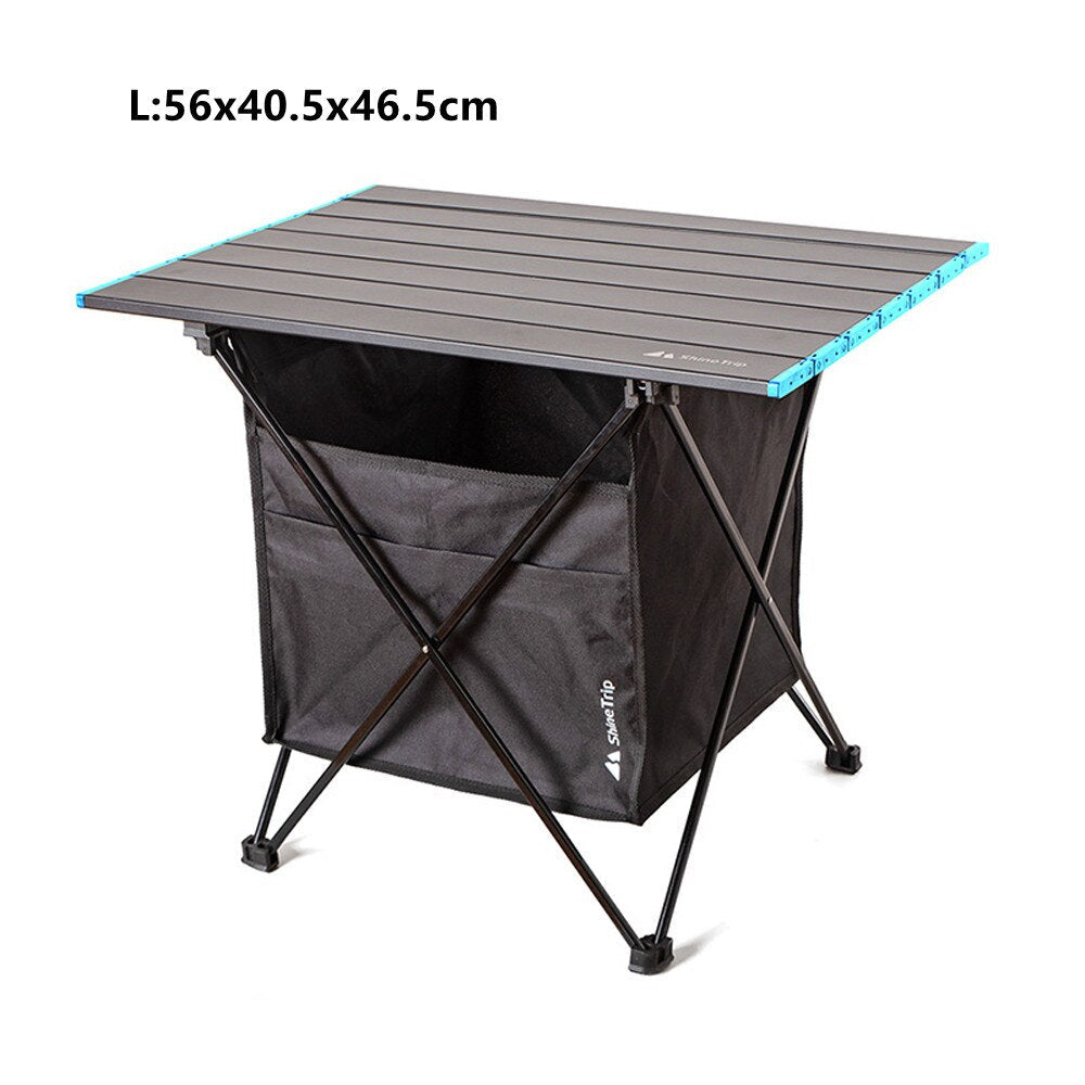 Portable Outdoor Camping Folding Table Detachable Fishing Picnic Ultra-light Mini Desk with Storage Bag For Camp Hiking