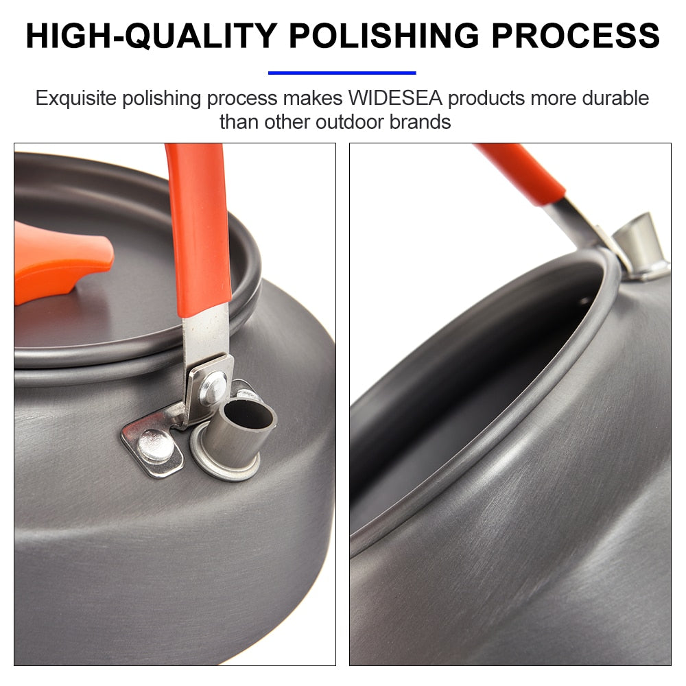 Camping Water Kettle Outdoor Coffee Kettle Tableware Picnic Set Supplies Equipment Utensils Tourism Cookware