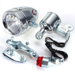 12V Motorcycle Bicycle Friction Generator Dynamo Headlight Tail Light